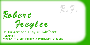 robert freyler business card